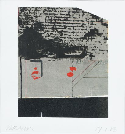 Michel BRAUN (né en 1939) Scène de rue, 2013
Encre...