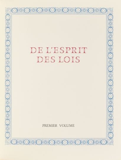 LITTERATURE/ILLUSTRE MODERNE
MONTESQUIEU...