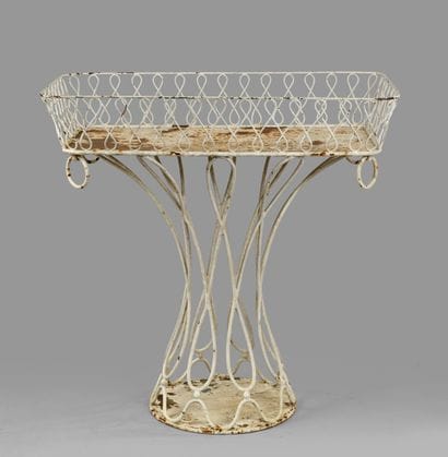 French work
White lacquered metal planter...