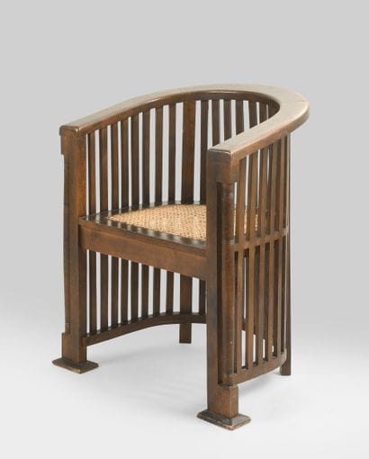 Foreign work
Armchair with rounded openwork...