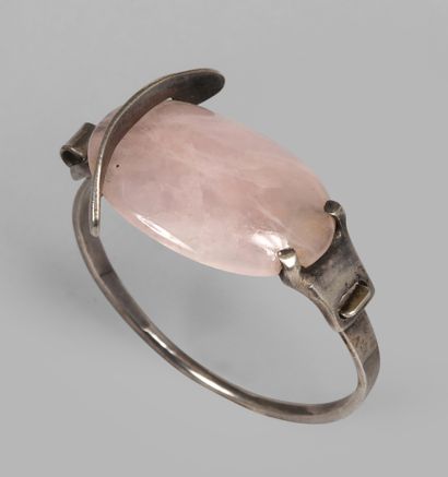 Work from the 60s
Rose quartz silver bracelet
hallmarked
Gross...