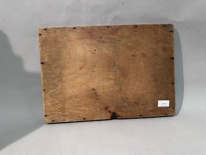 Théodore LEGRAS
Wooden tray with inlaid floral...