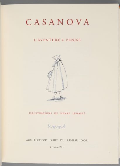 LITTERATURE/ILLUSTRE MODERNE 
CASANOVA [Jacques],...