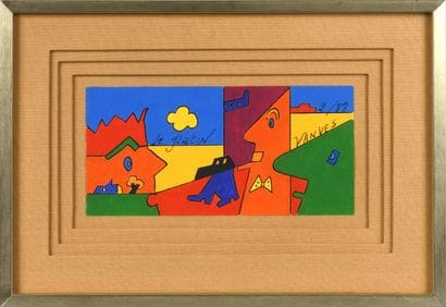 André LE GLATIN (1935-2020)
Vanves, 1988
Gouache...