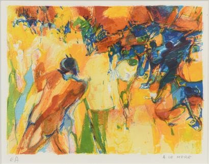 Arlette LE MORE (1930-2015)
Sur la grève
Lithographie...