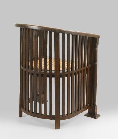 Foreign work
Armchair with rounded openwork...