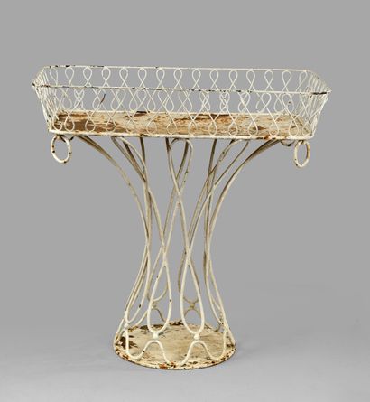 French work
White lacquered metal planter...