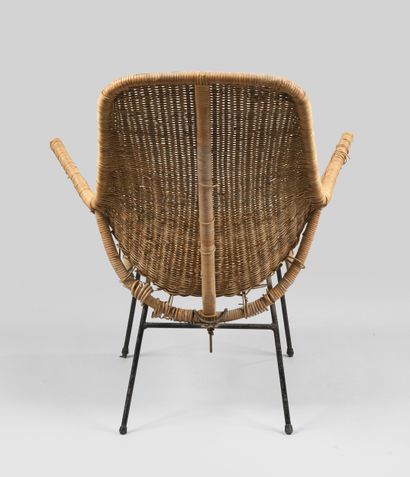 Work from the 1950s
Rattan and black lacquered...
