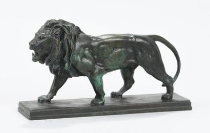 Antoine Louis BARYE (1796-1975), after 
Lion
Bronze...