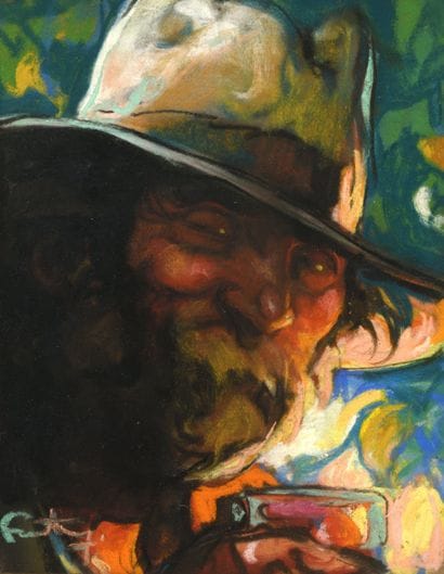 Louis FORTUNEY (1875-1951)
Homme au verre...