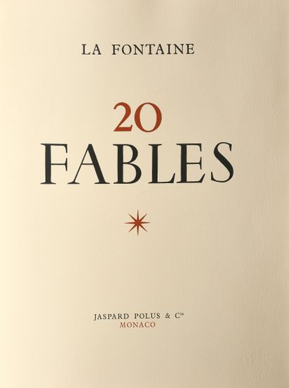 LITTERATURE/ILLUSTRE MODERNE
LAFONTAINE [Jean...