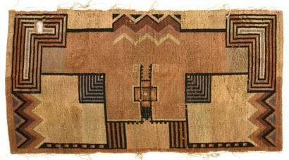 FRENCH work 1930
Shorn wool carpet with geometric...