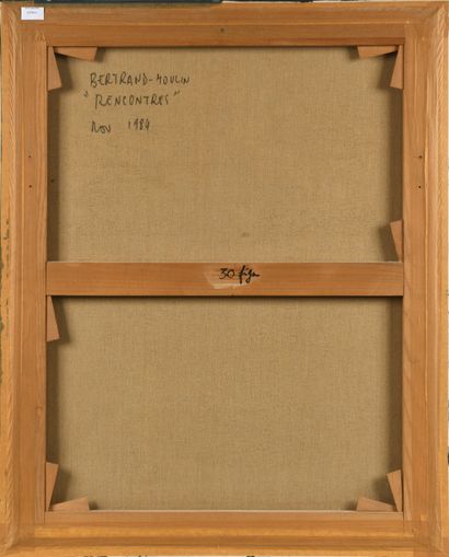 BERTRAND-MOULIN (1944-2006)
Rencontres, 1984
Acrylic...