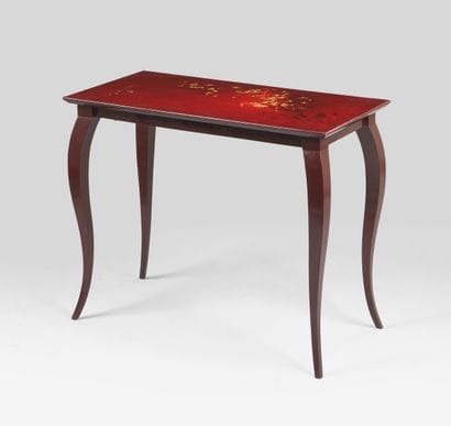 Bernard DUNAND (1908-1998) 
Alias André DAMBRUN
Red-lacquered...