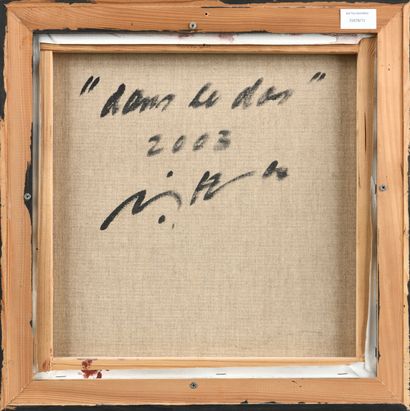 Jörg HERMLE (né en 1936) Dans le dos, 2003
Huile...