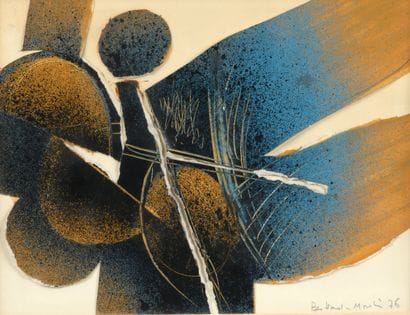BERTRAND-MOULIN (1944-2006)
Nude form, 1976
Acrylic,...