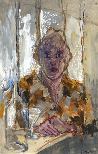 Elisabeth WALCKER (née en 1938) 
Le zinc
Acrylique...