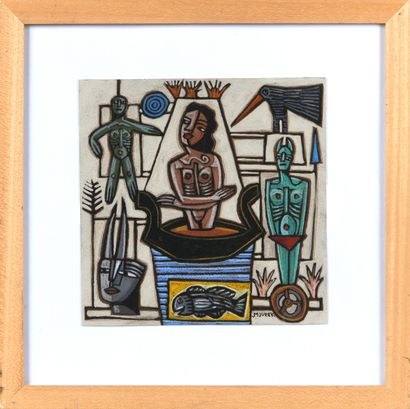 Christian MOUREY (né en 1957) 
Figures, 2006
Acrylique...