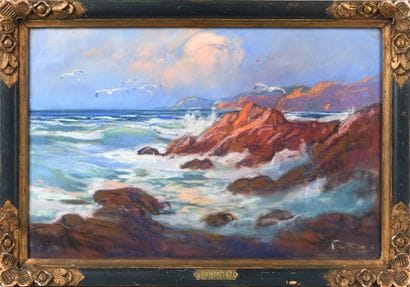 Louis FORTUNEY (1875-1951)
Côte rocheuse...