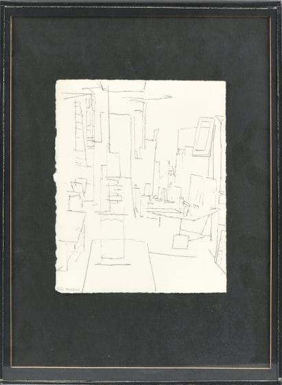 Michel MOUSSEAU (b. 1934) L'Atelier, 1981
Graphite...