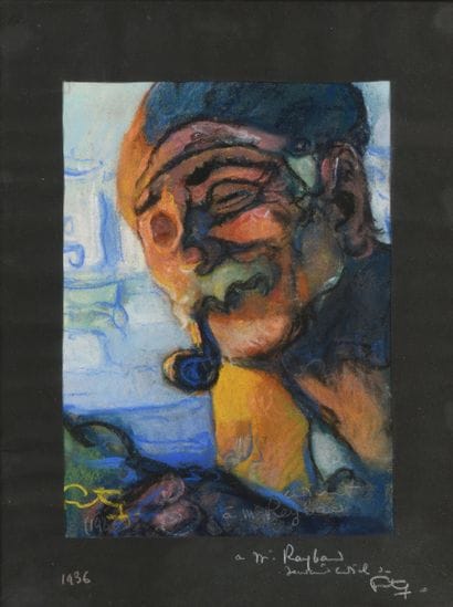 Louis FORTUNEY (1875-1951)
Marin à la pipe
Pastel,...
