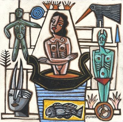 Christian MOUREY (né en 1957) 
Figures, 2006
Acrylique...