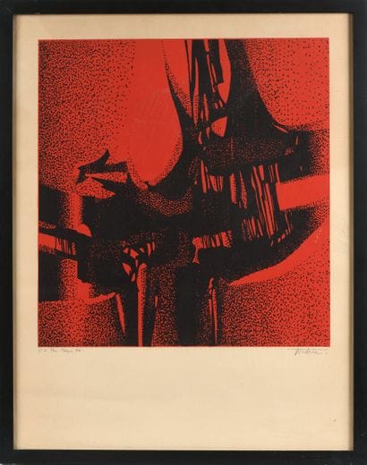 André BORDERIE (1923-1998)
Lithograph
Annotated...