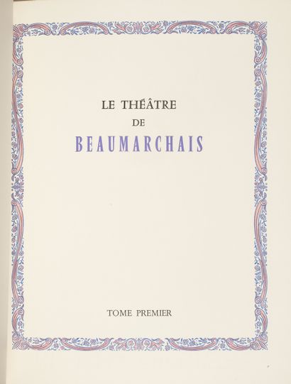 LITTERATURE/ILLUSTRE MODERNE
BEAUMARCHAIS...