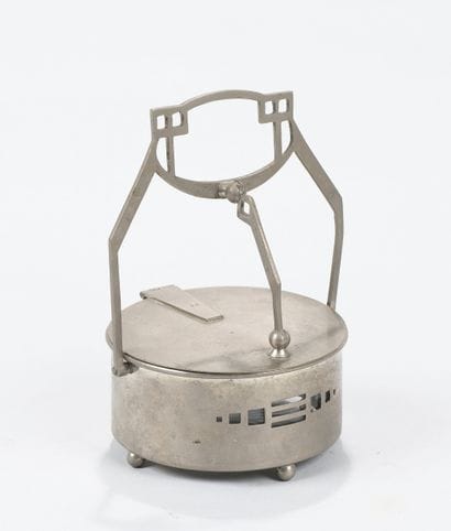 Secessionist work 
Sugar bowl in silver-plated...
