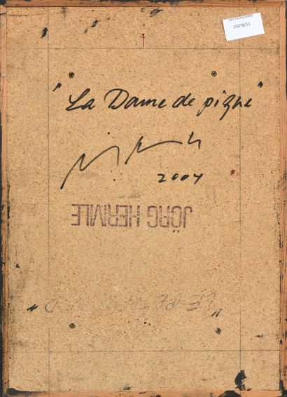 Jörg HERMLE (né en 1936)
La dame de pique...