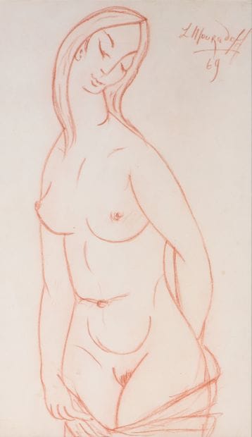 Léon MOURADOFF (1893-1980),
Female nude,...