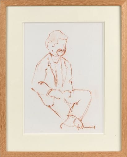 Jef FRIBOULET (1919-2003)
Seated Man, 1970...