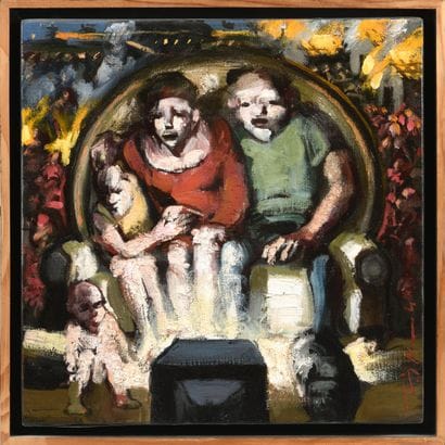 Jörg HERMLE (né en 1936) Dans le dos, 2003
Huile...