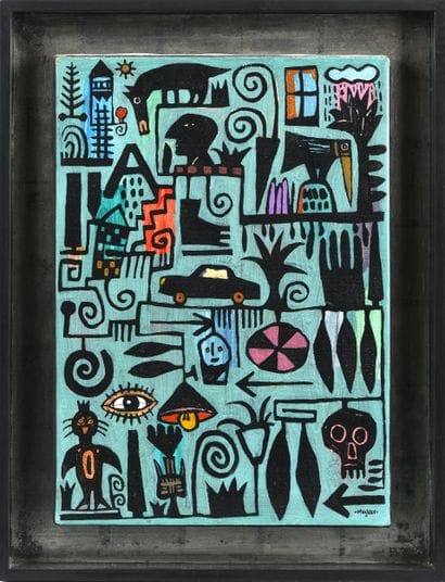 Christian MOUREY (né en 1957) 
Black car,...