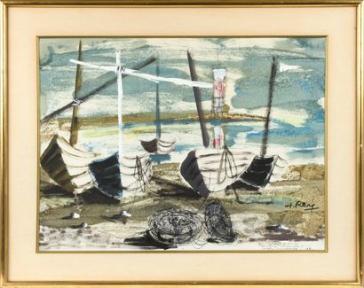 Henri-Paul REY (1904-1981)
Boats on the beach
Mixed...