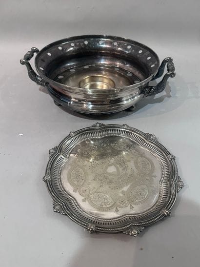 MAPPIN & WEBB silver plate warmer and small...