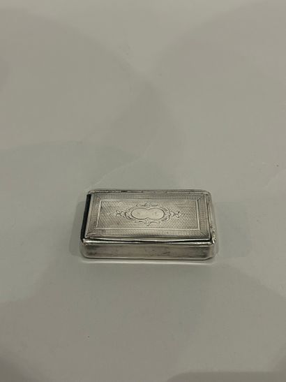 Small rectangular pill box in 925/°° silver...