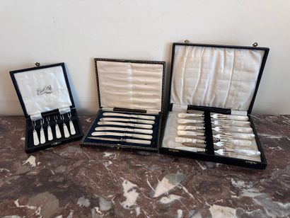 BUTLER'S SHEFFIELD
Set of silver-plated and...