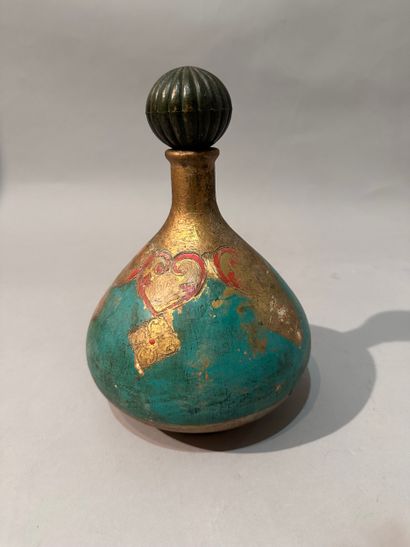 VIETNAM? - Glazed ceramic baluster vase with...