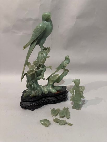 CHINA - JADE SUBJECT decorated with a connected...