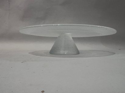 KISTA BODA Limelight glass cake dish. 31.5...