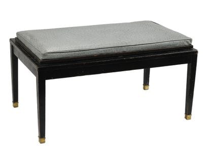 Maison JANSEN, in the taste of 
Black lacquered...