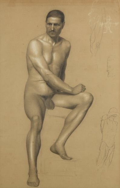 Italian school of the 19th century
Seated...