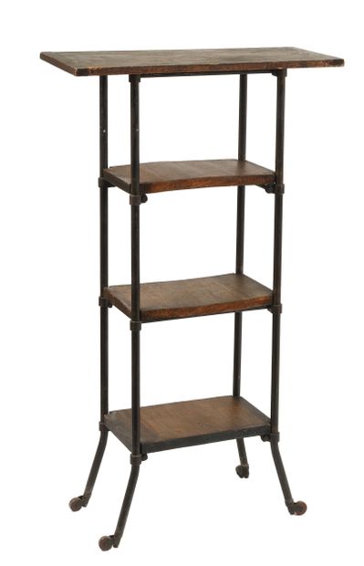 20th century
Small shelf with blackened metal...