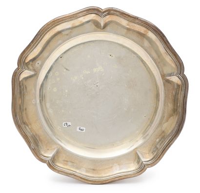 925/°° silver violin dish, double filet design....
