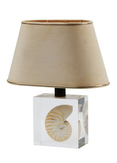 Pierre GIRODON, attributed to 
Resin lamp...