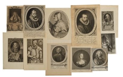 Set of various ENGRAVINGS, vignettes of 