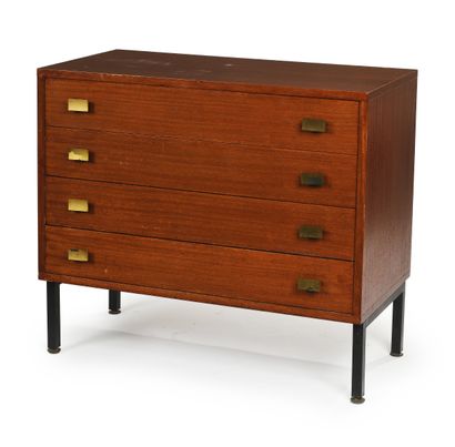 Work of the 1950s
Teak veneer chest of drawers...