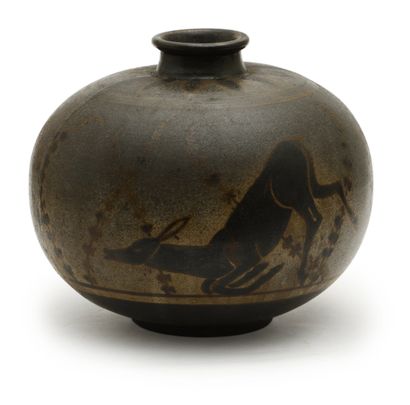 PRIMAVERA 
Glazed ceramic vase decorated...