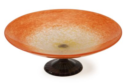 SCHNEIDER 
Orange and yellow marmorated glass...
